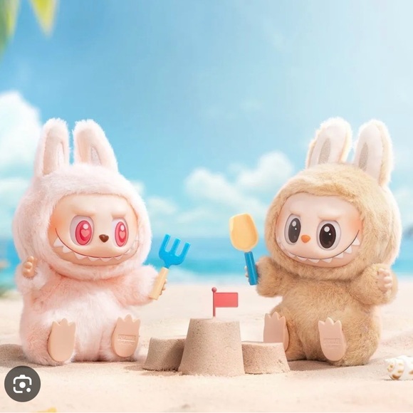 Adorable Beige Bunny Plush Toy - Picture 4 of 4